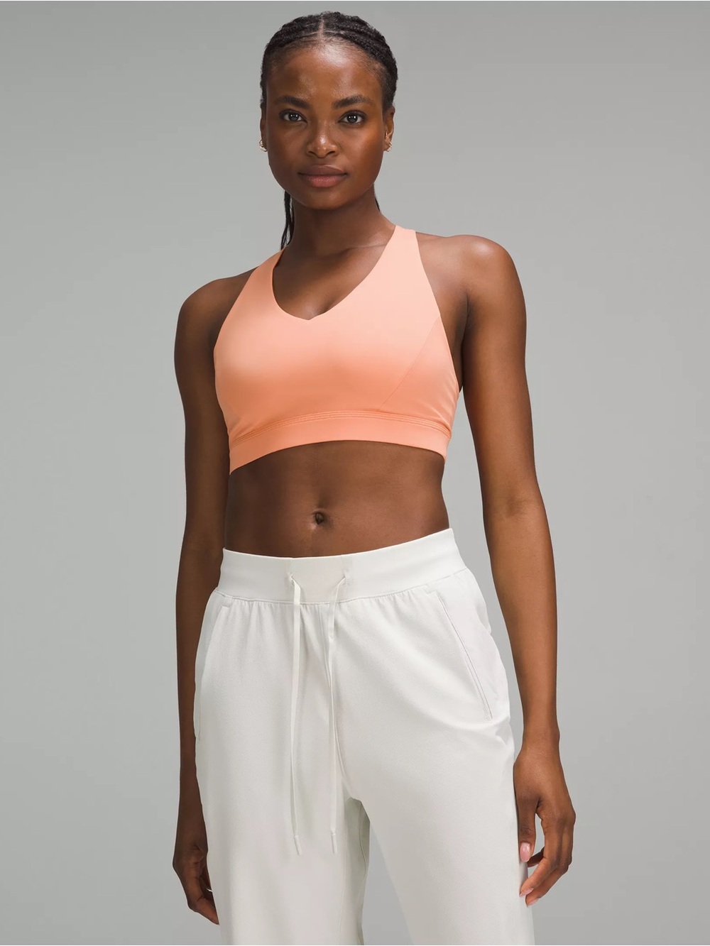 lululemon Envital Bra Medium Support, D/DD Cup (NWT) in Coral Kiss
